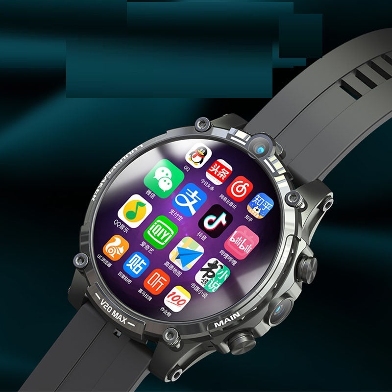 V20 Max Smart Watch – Dual Camera, 128GB Storage, Full App Compatibility