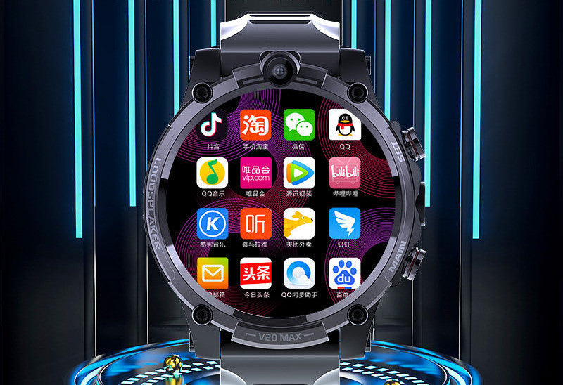 Smart 4G Full Netcom Video Waterproof Dual Camera Heart Rate Adult Watch