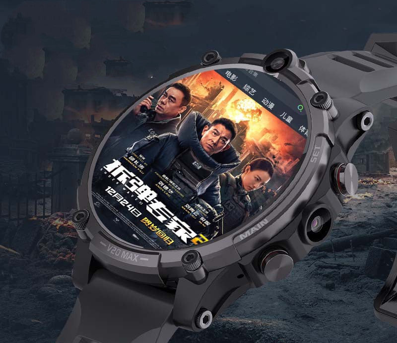 Smart 4G Full Netcom Video Waterproof Dual Camera Heart Rate Adult Watch
