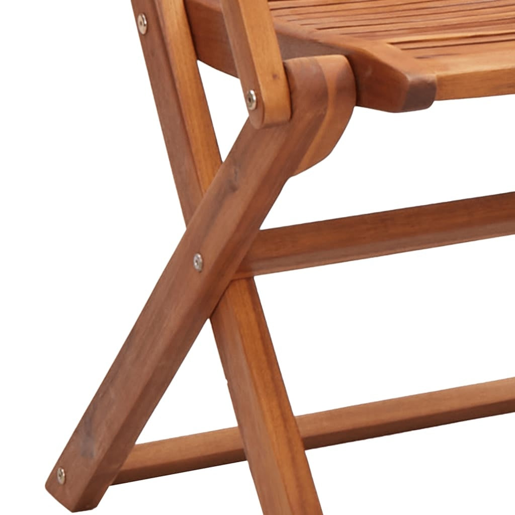 Solid Acacia Wood Folding Garden Chairs, 8 pcs. (57cm x 66cm x 95cm)