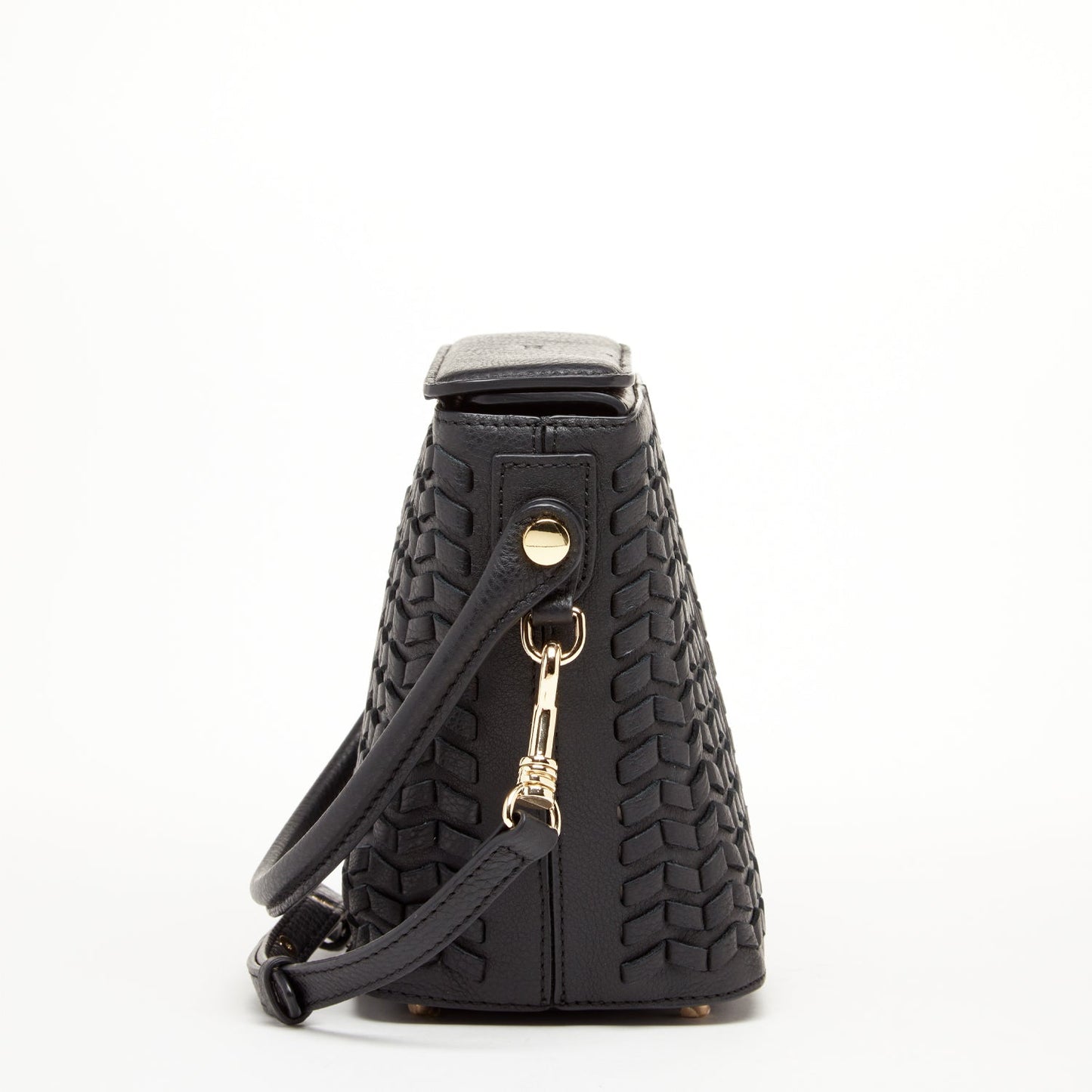 SUSU the Anna Woven Leather Bag Black