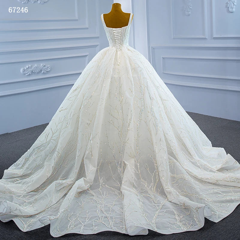 Jancember Lace Sleeveless Sweetheart Wedding Dress Bridal Gowns