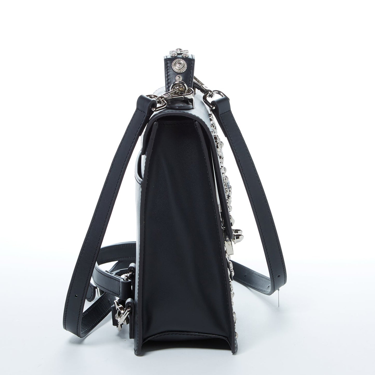 SUSU the Hollywood Backpack Purse Leather Black