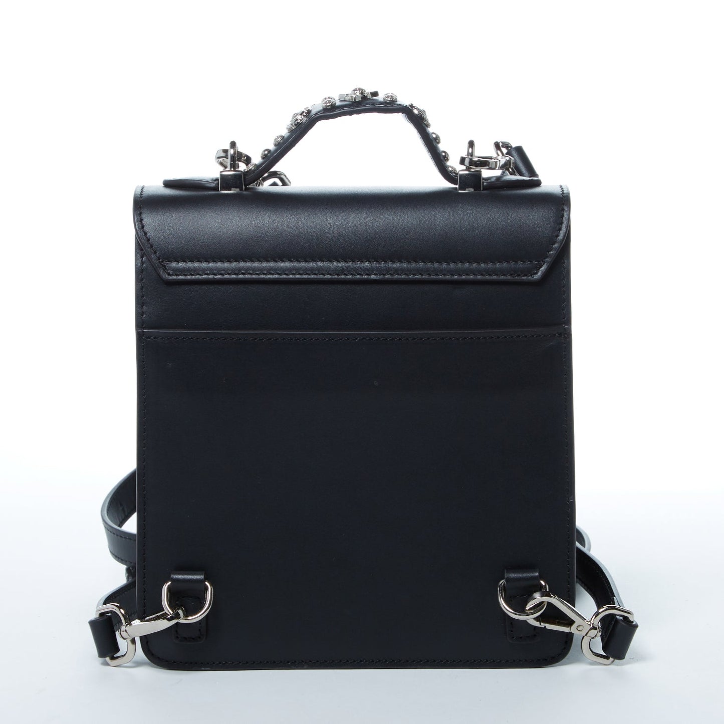SUSU the Hollywood Backpack Purse Leather Black