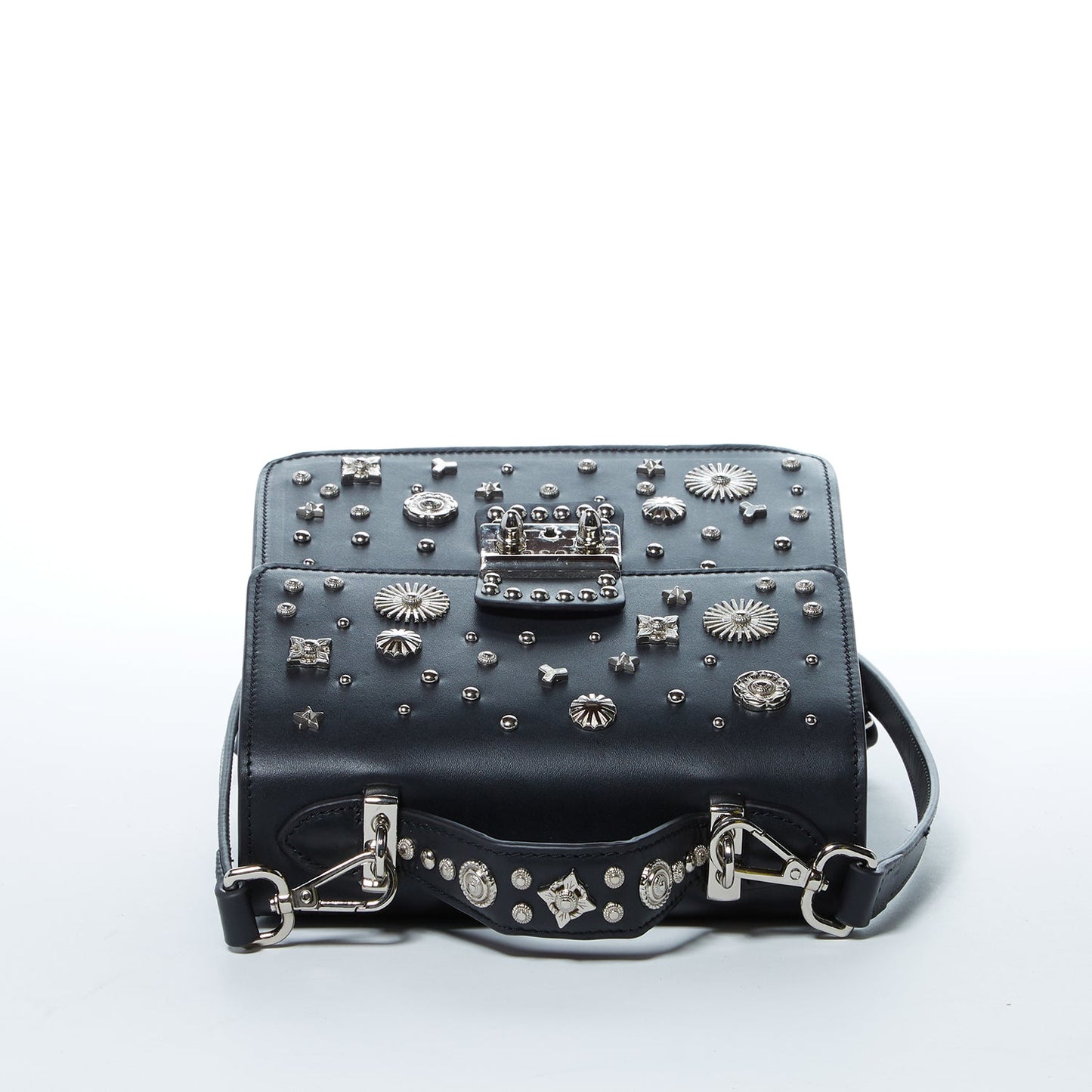 SUSU the Hollywood Backpack Purse Leather Black