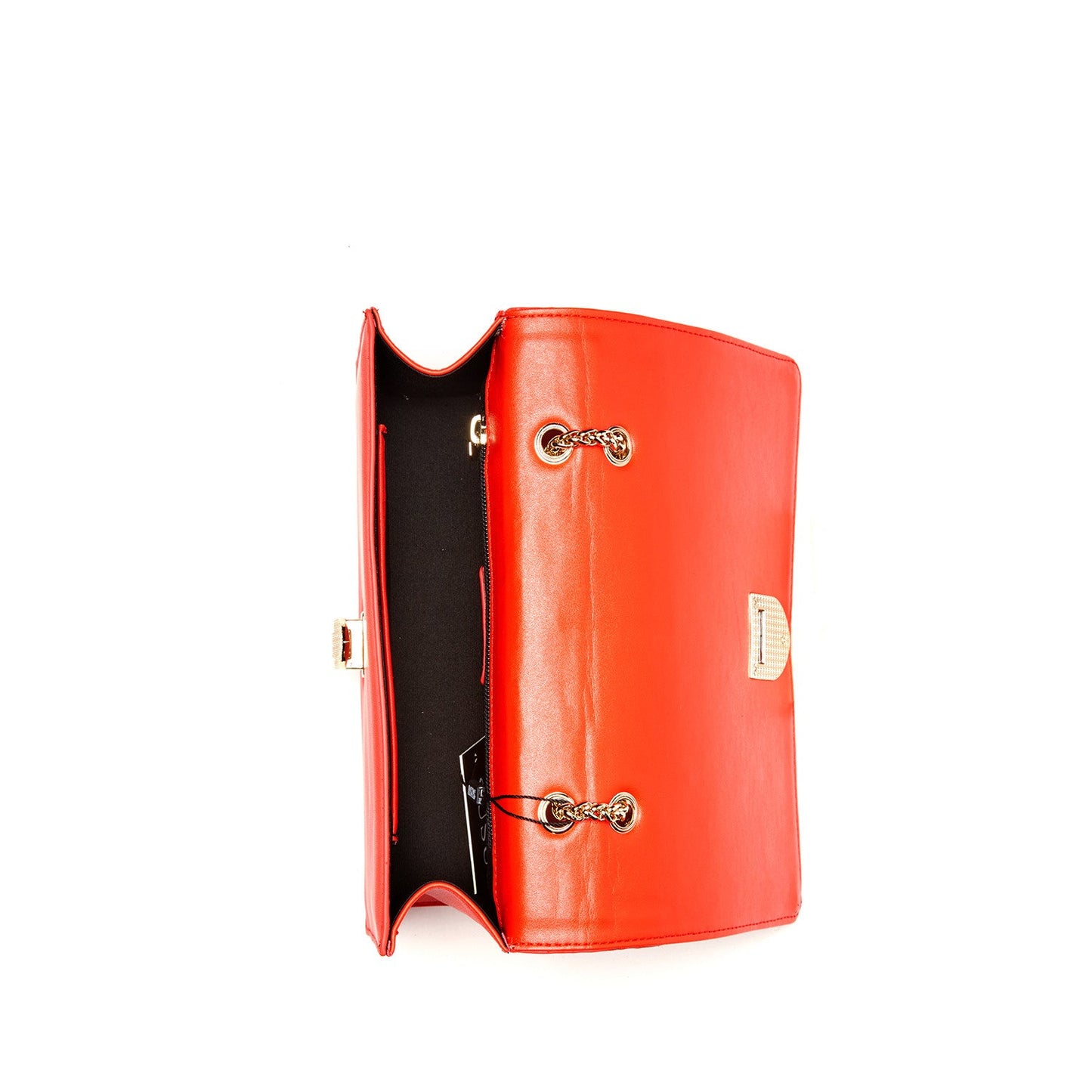 SUSU the Josie Red Leather Purse With Chain