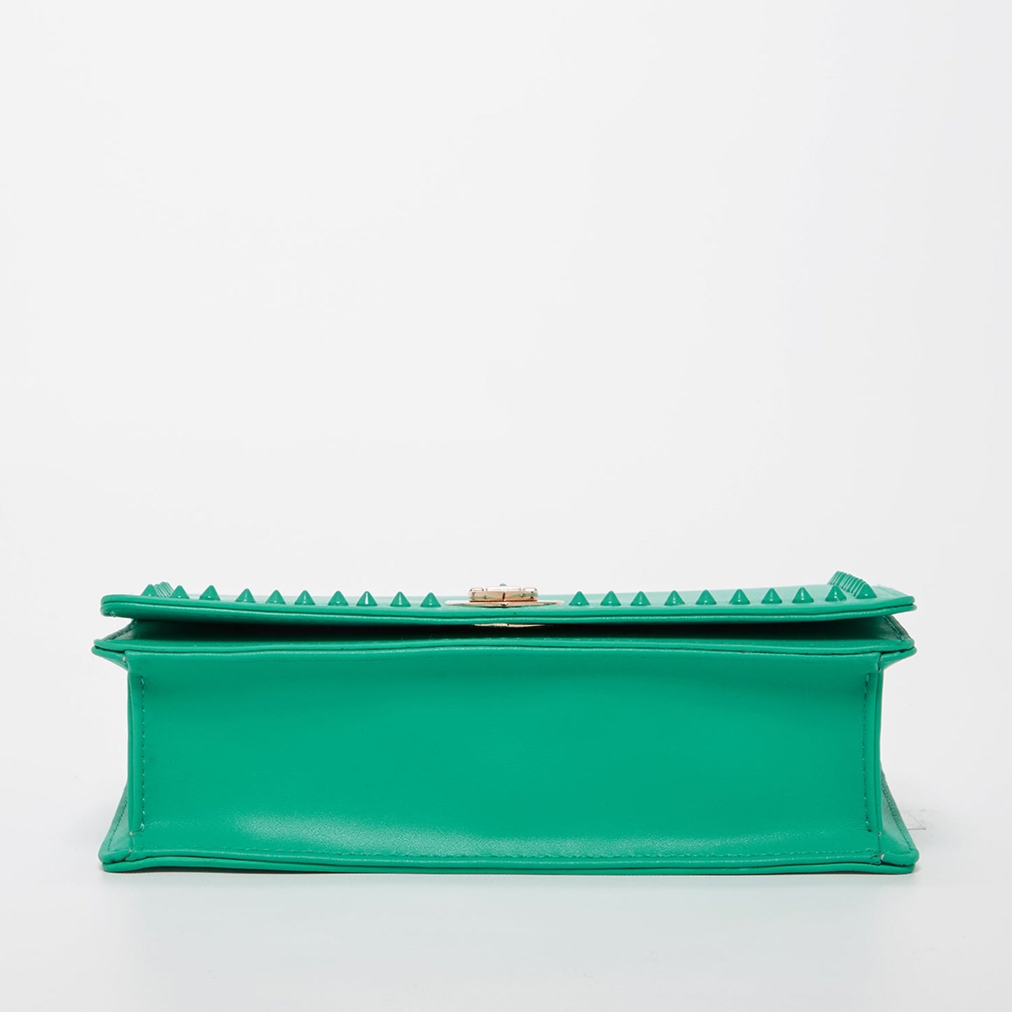 Josie Green Leather Bag With Chain Strap