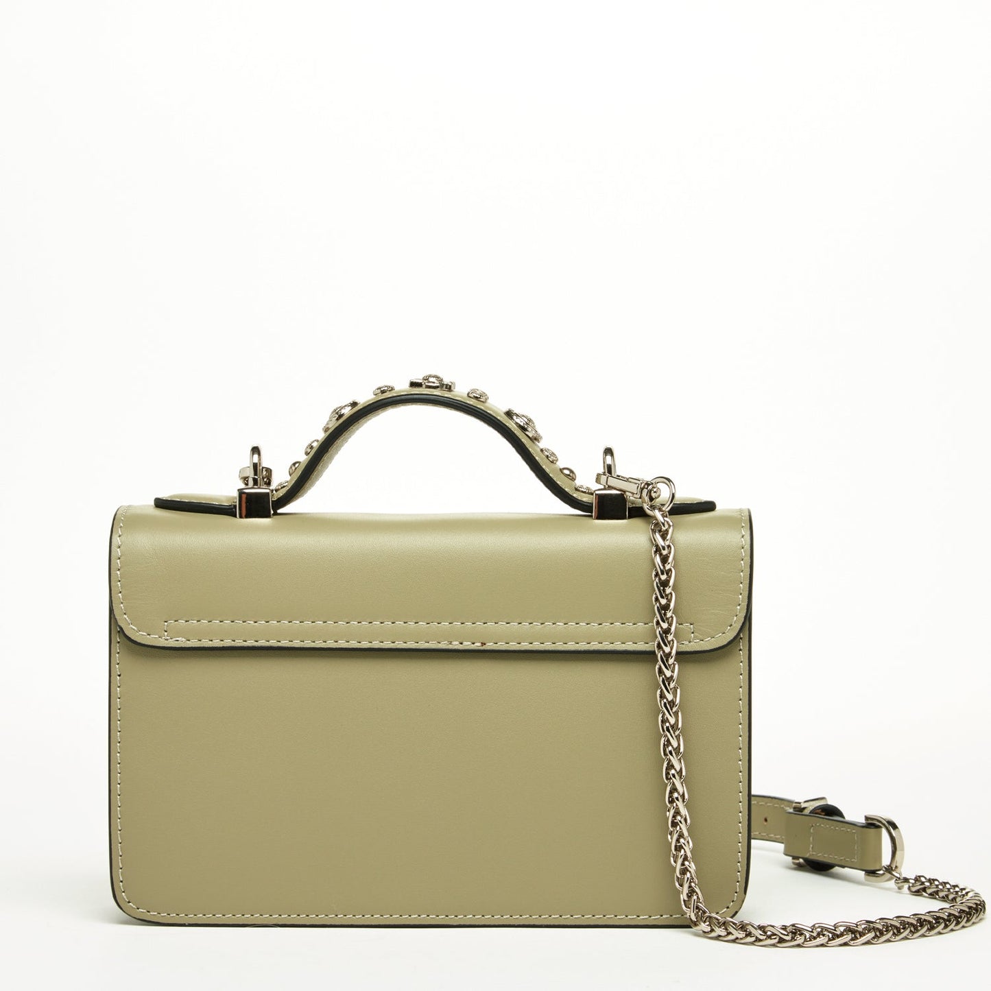 SUSU the Hollywood Leather Crossbody Bag Sage Green