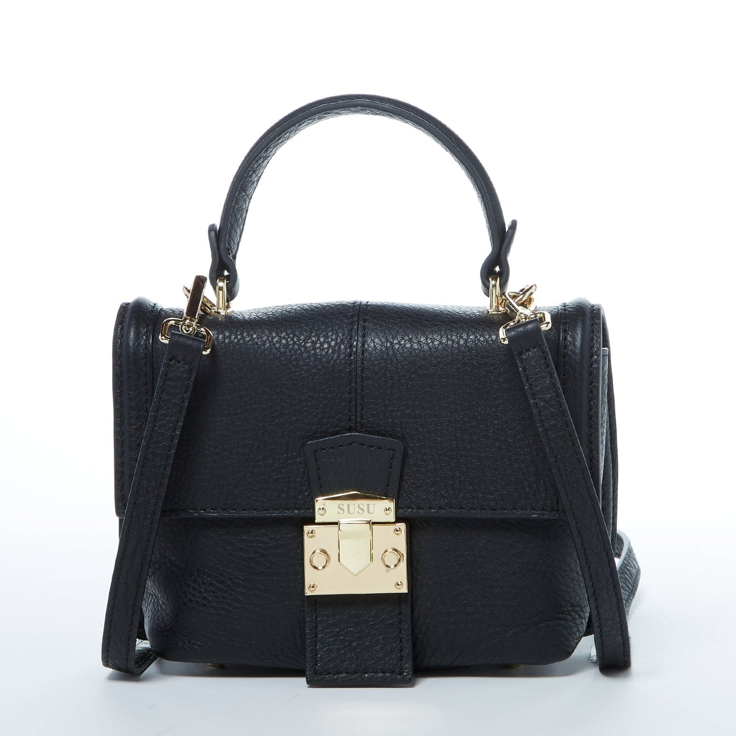 SUSU the Linda Black Crossbody Backpack Purse
