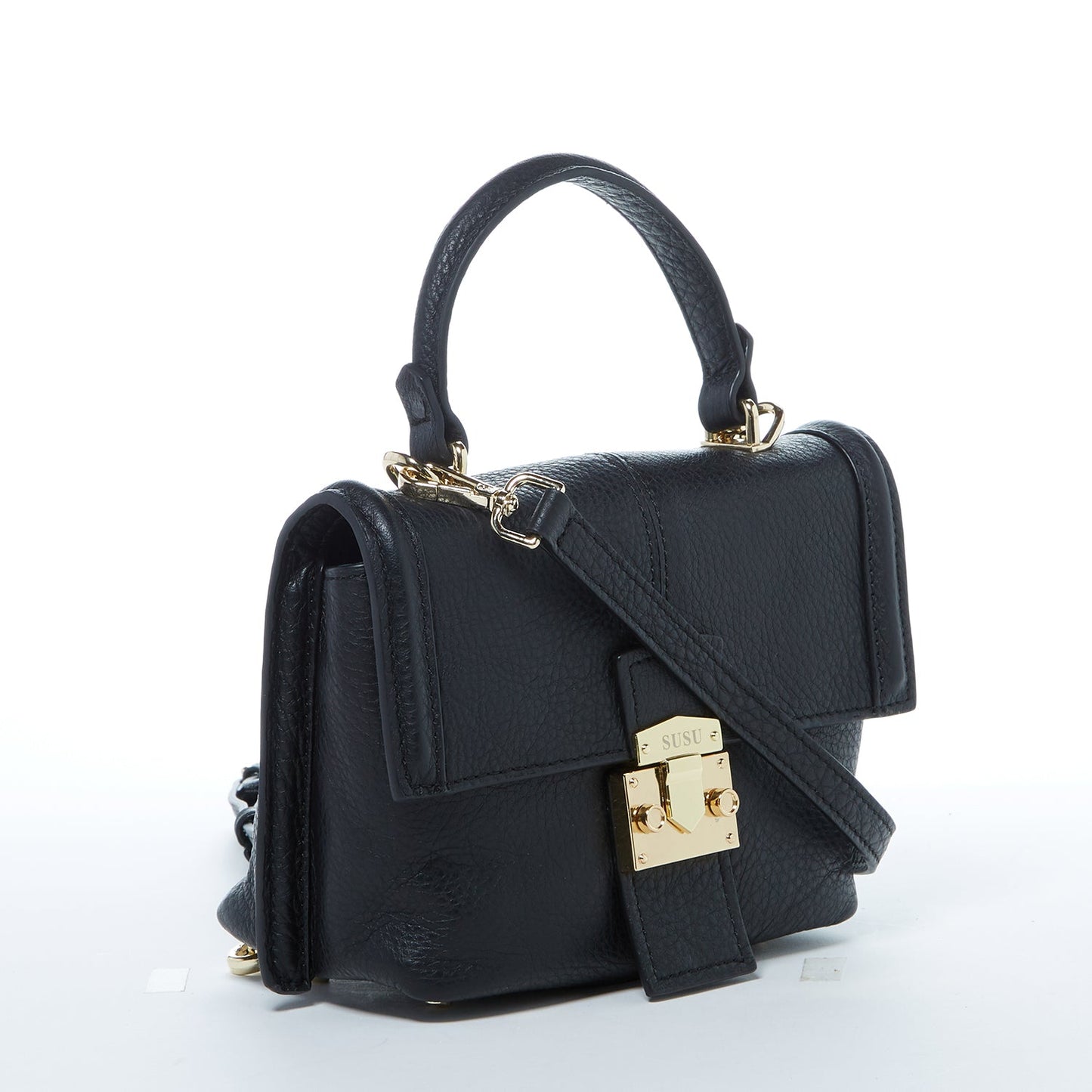 SUSU the Linda Black Crossbody Backpack Purse