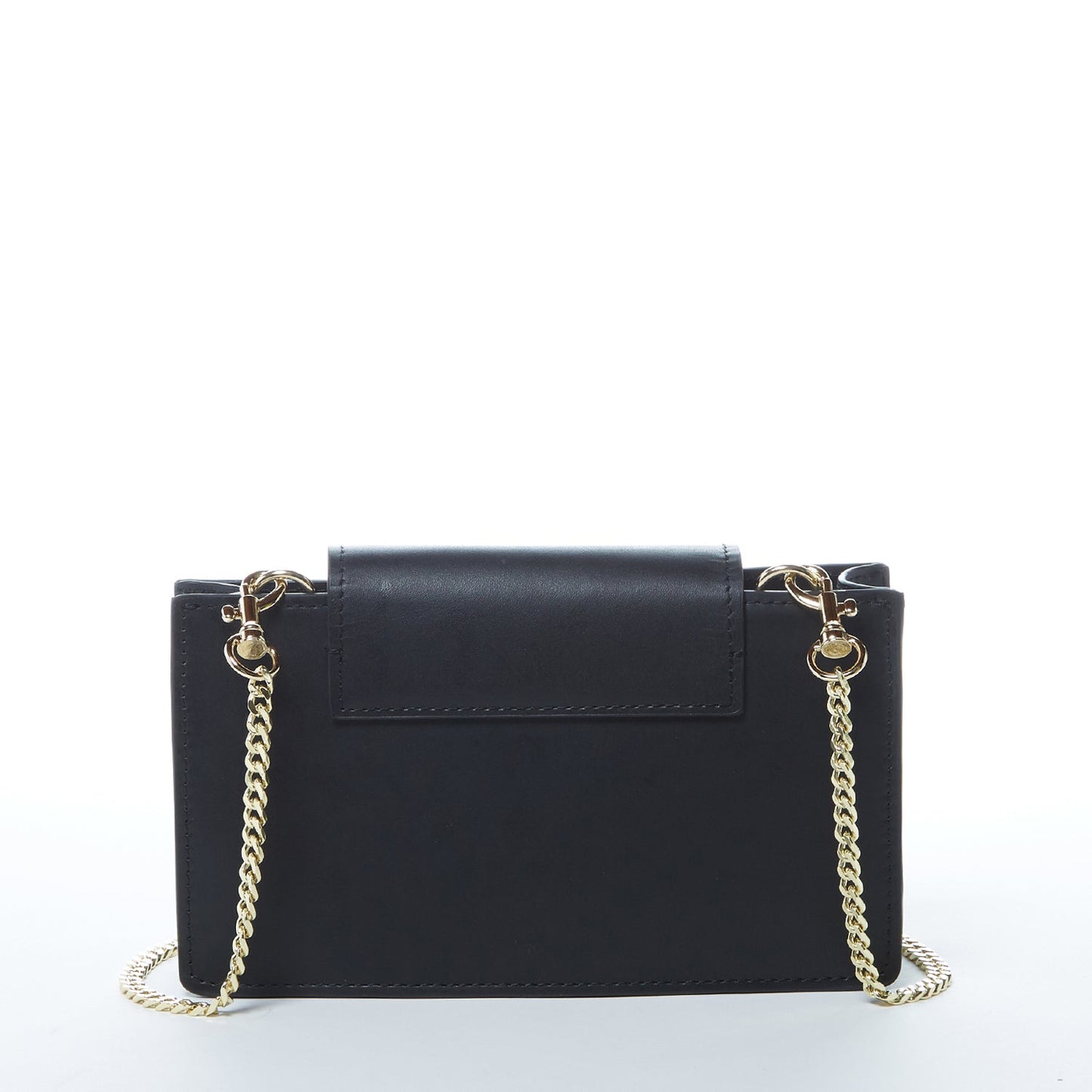SUSU the Mary Small Crossbody Leather Purse Black Snakeskin Pattern