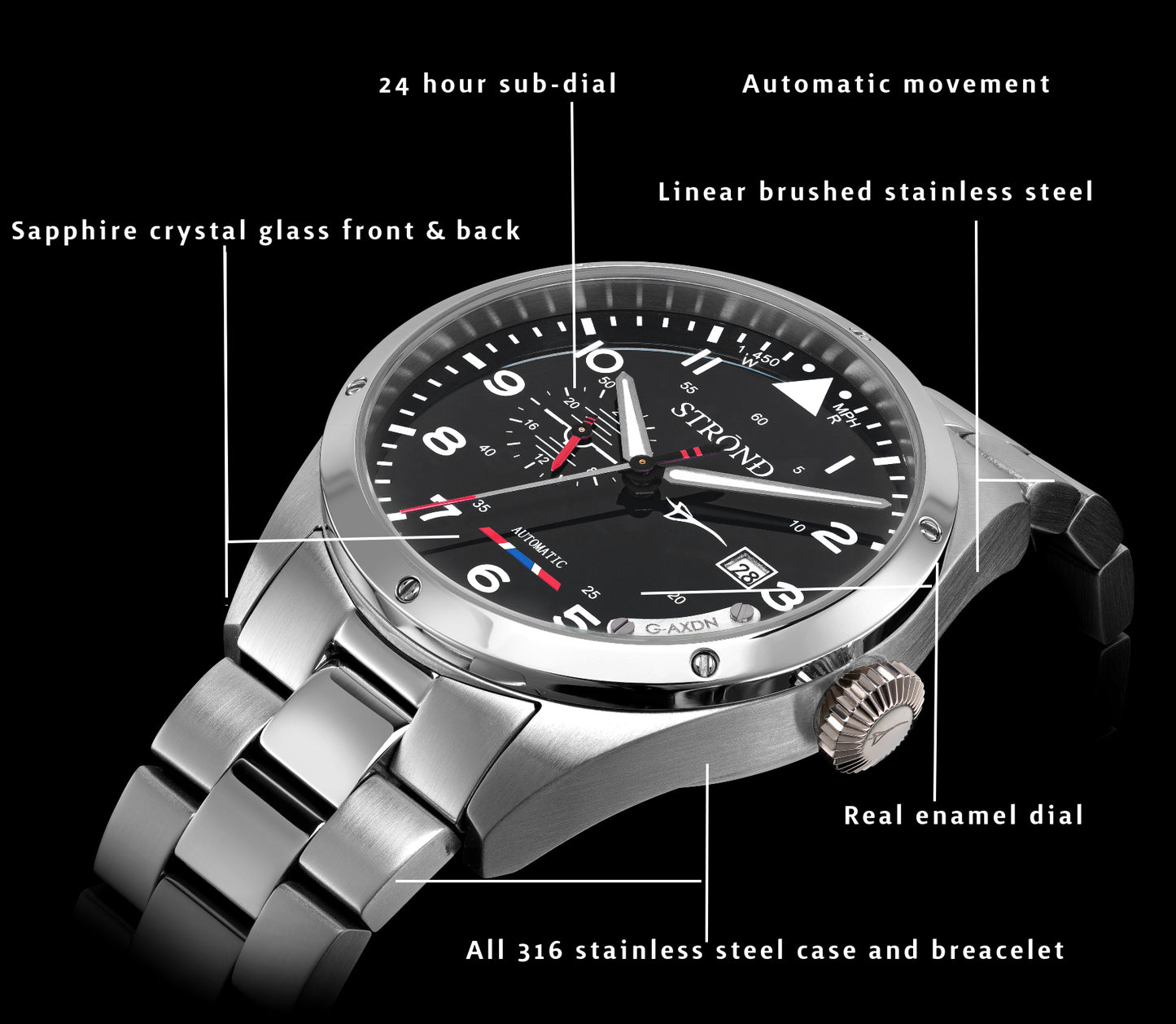 STROND Concorde 24h automatic black