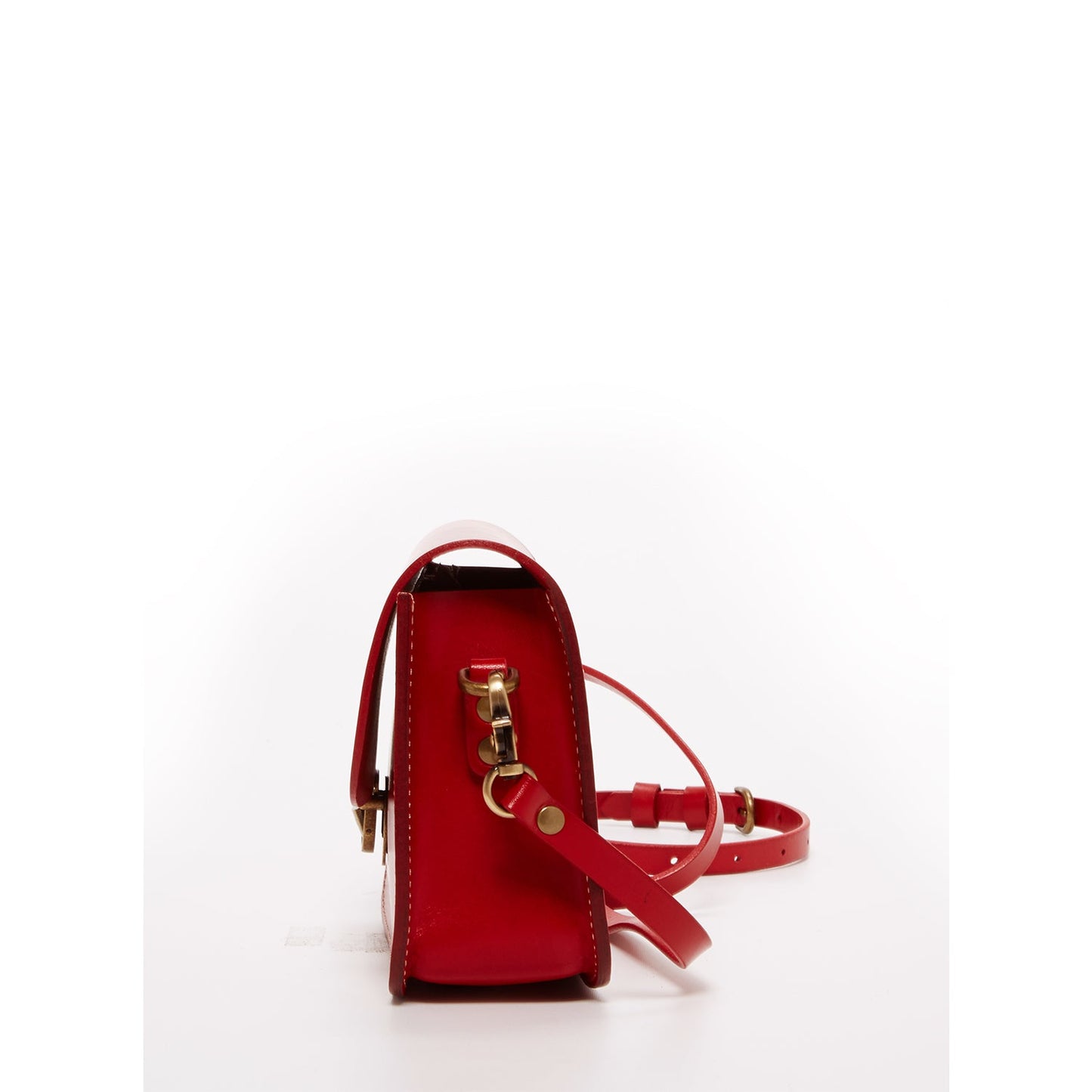 Nanah Red Leather Crossbody Bag