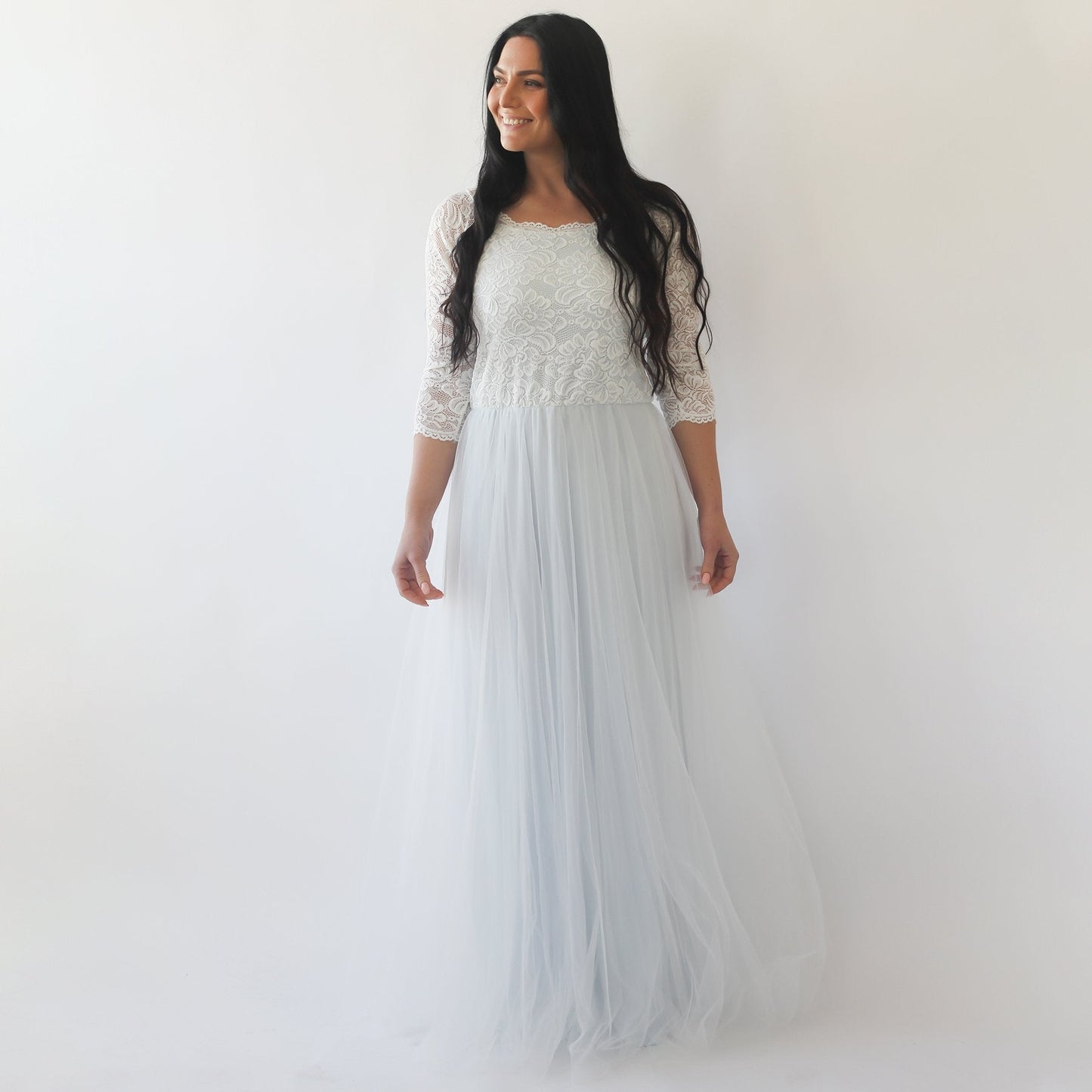 Curvy Two Colors Dress #1134
