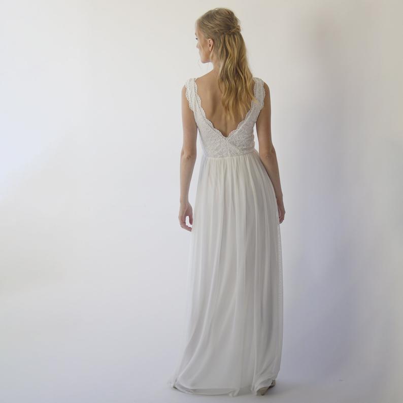 Open Back Wedding Dress