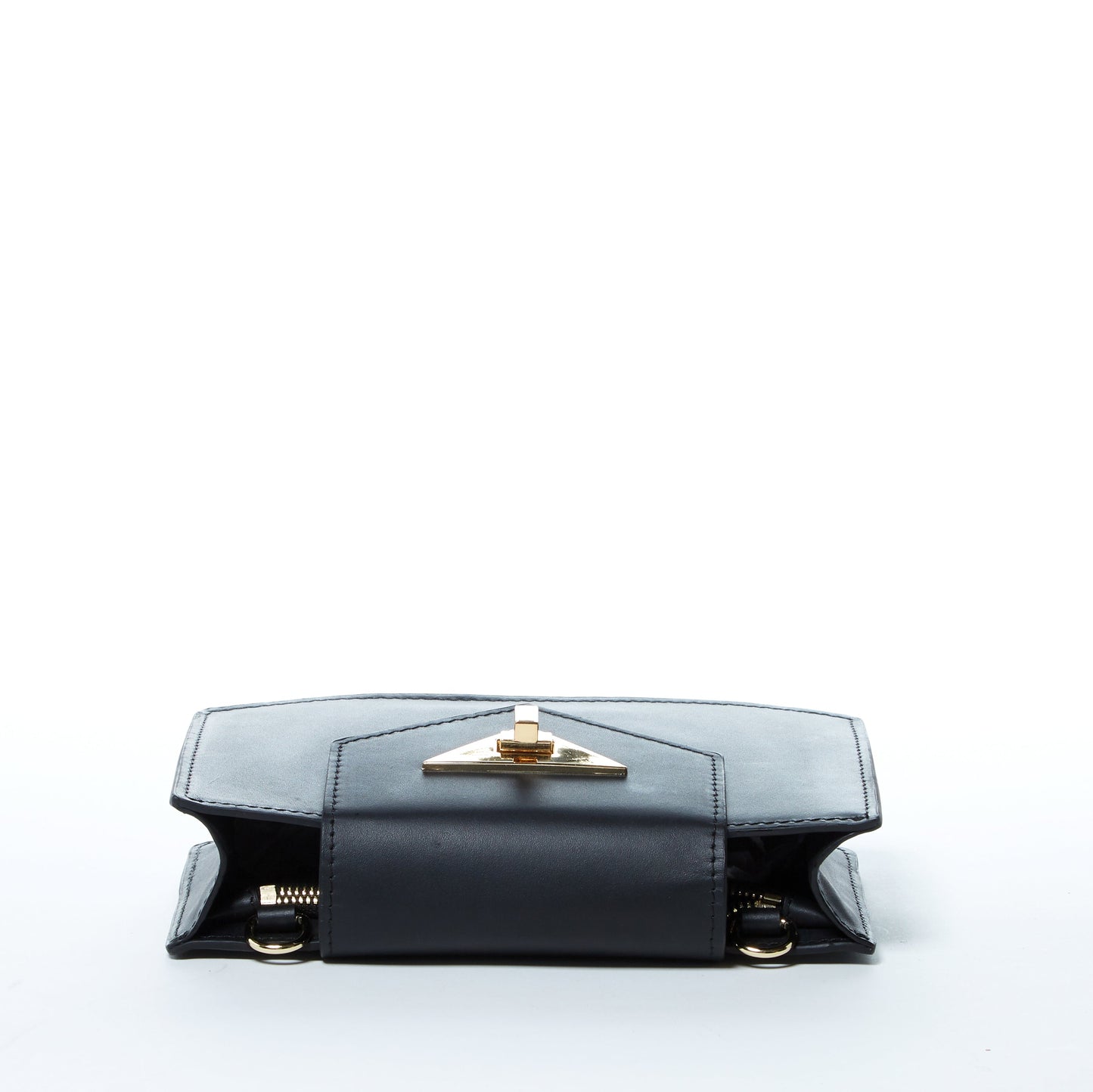 SUSU the Mary Black Small Crossbody Leather Wristlet