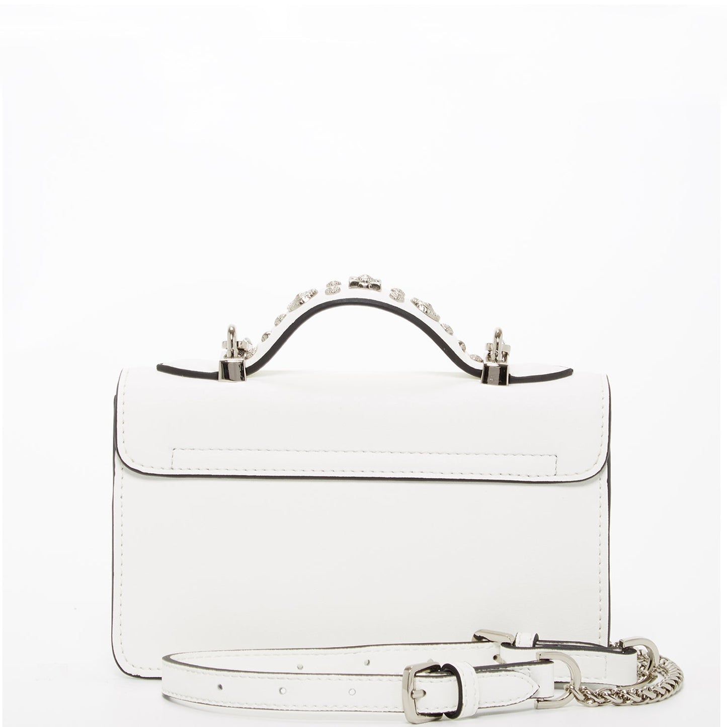 SUSU Small Leather Crossbody Bag White Purse