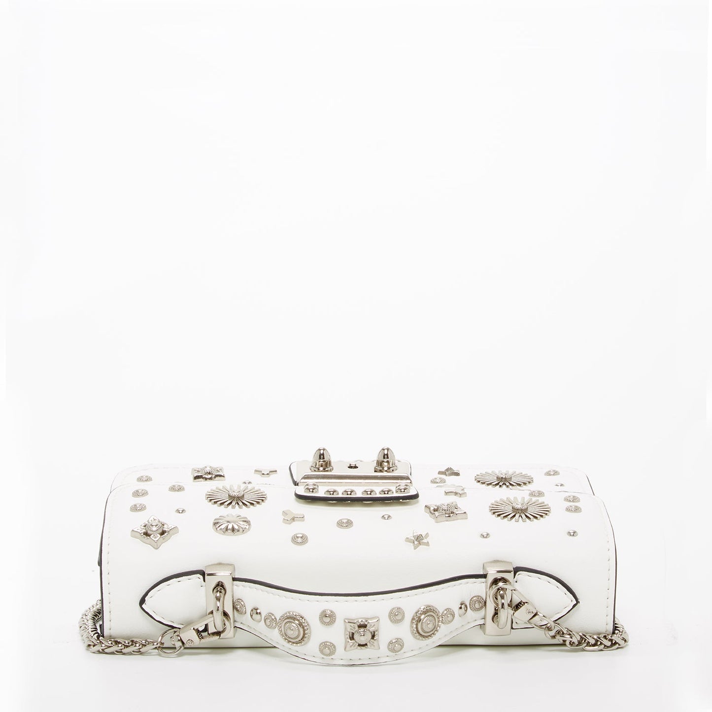 SUSU Small Leather Crossbody Bag White Purse