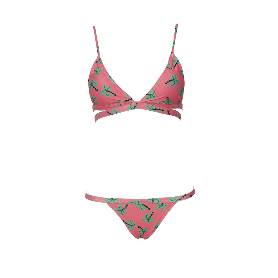 New Arrival: Palm Print Bikini Set!