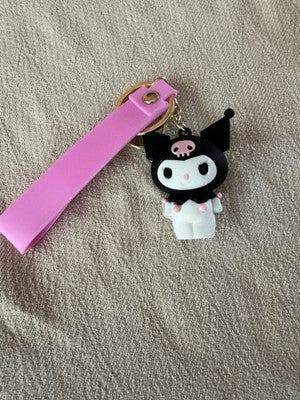 Anime Sanrio Figures Keychain Kuromi Action Figural Model