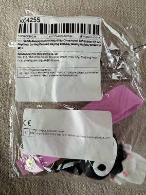 Anime Sanrio Figures Keychain Kuromi Action Figural Model