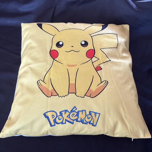 Pikachu Cushion 45x45cm – Includes Filling | Pokémon Gift UK