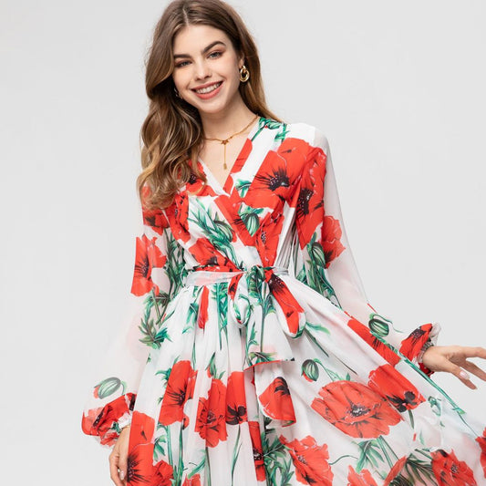 Plus Soft Chiffon Fashion Summer Dress
