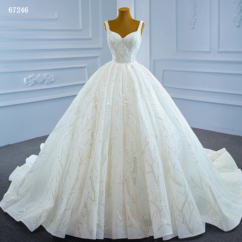 Jancember Lace Sleeveless Sweetheart Wedding Dress Bridal Gowns