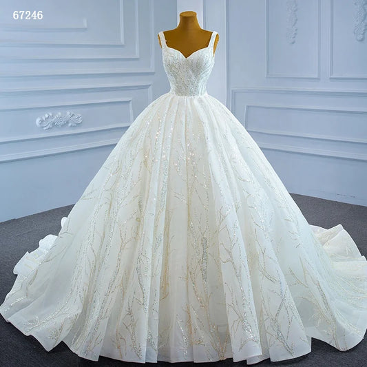 Jancember Lace Sleeveless Sweetheart Wedding Dress Bridal Gowns