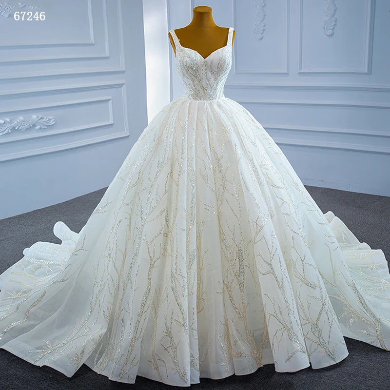 Jancember Lace Sleeveless Sweetheart Wedding Dress Bridal Gowns