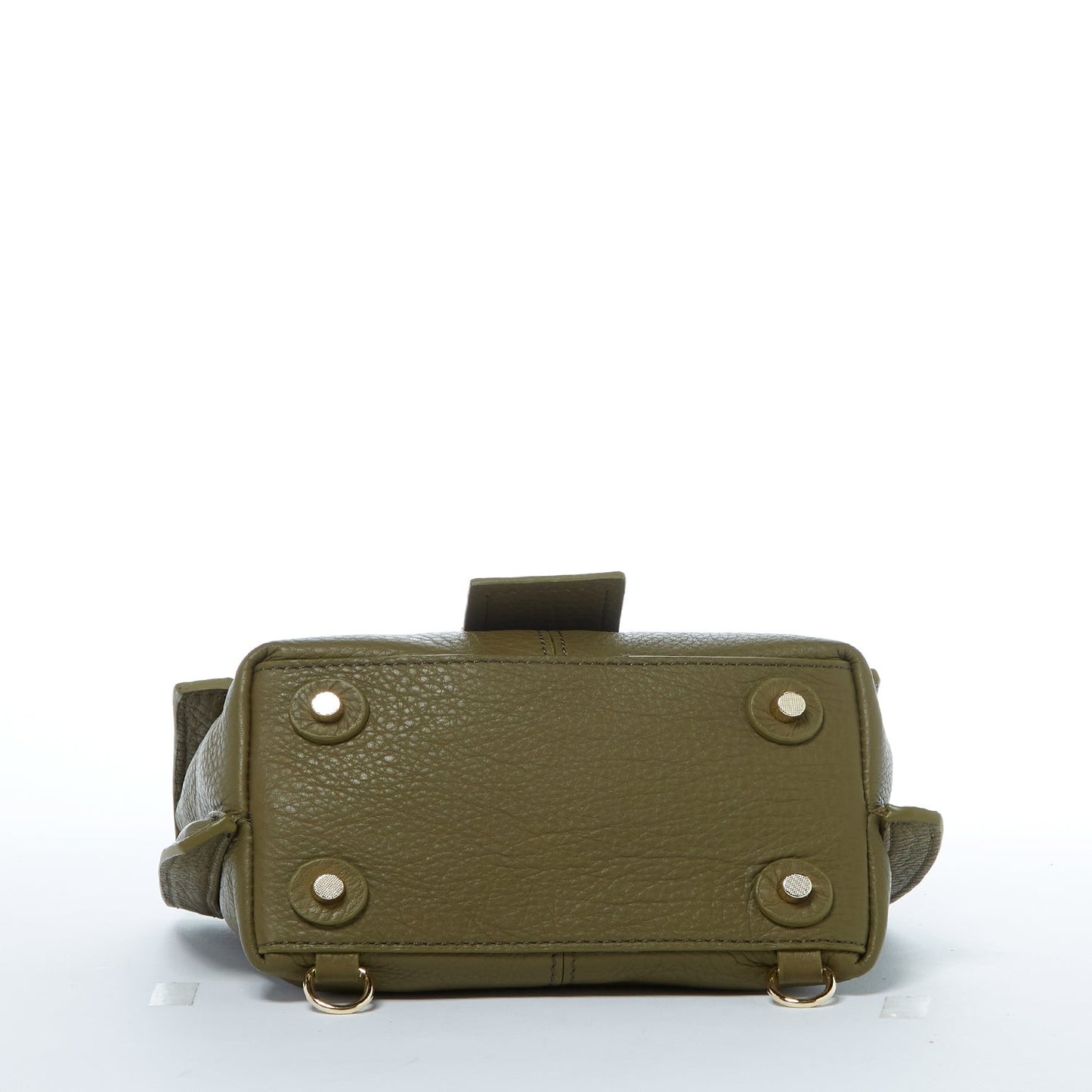 SUSU the Linda Leather Convertible Backpack Purse Olive Green