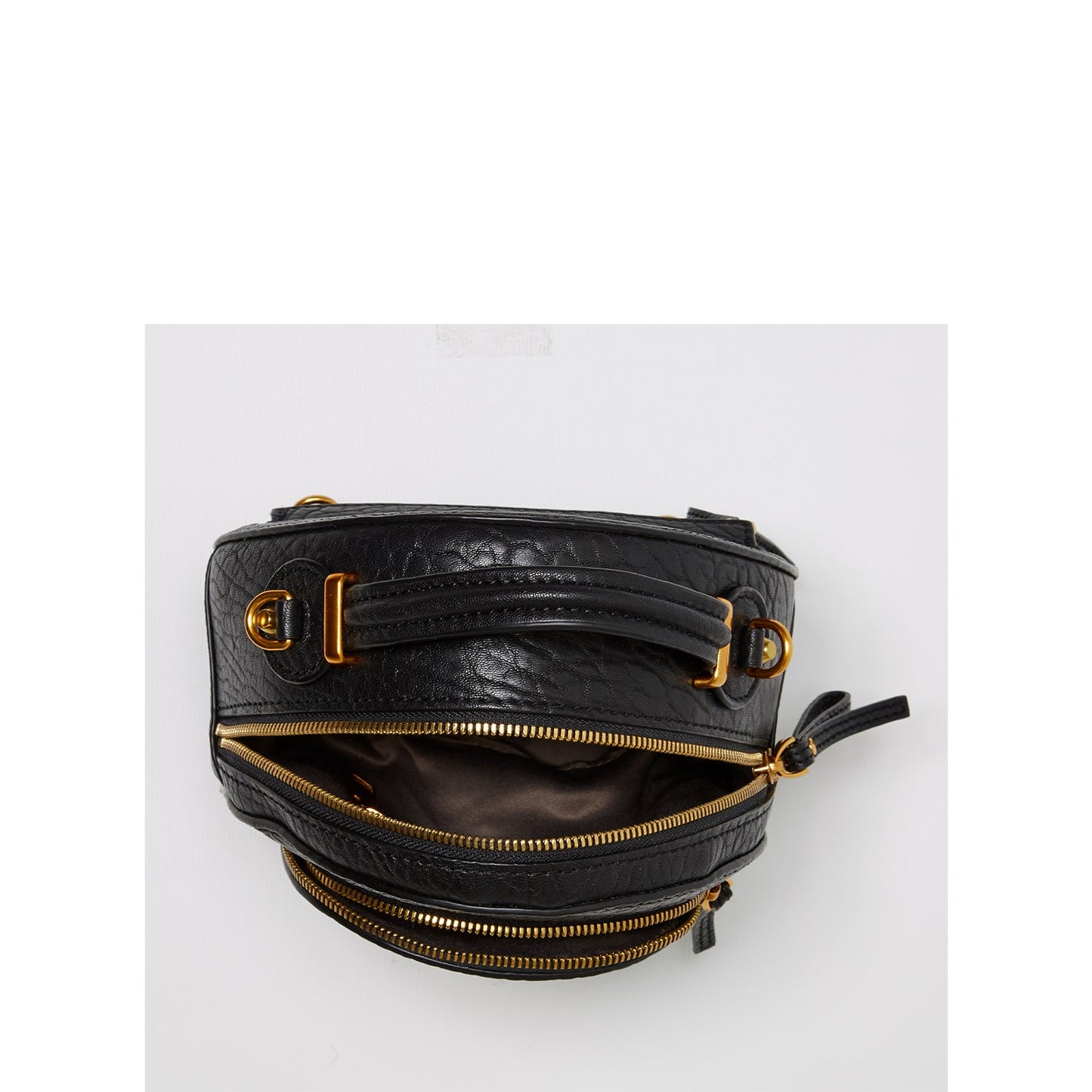 Amanda Black Leather Convertible Backpack Purse