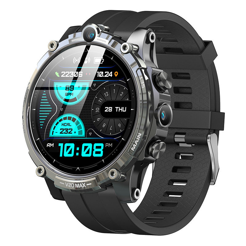 V20 Max Smart Watch – Dual Camera, 128GB Storage, Full App Compatibility