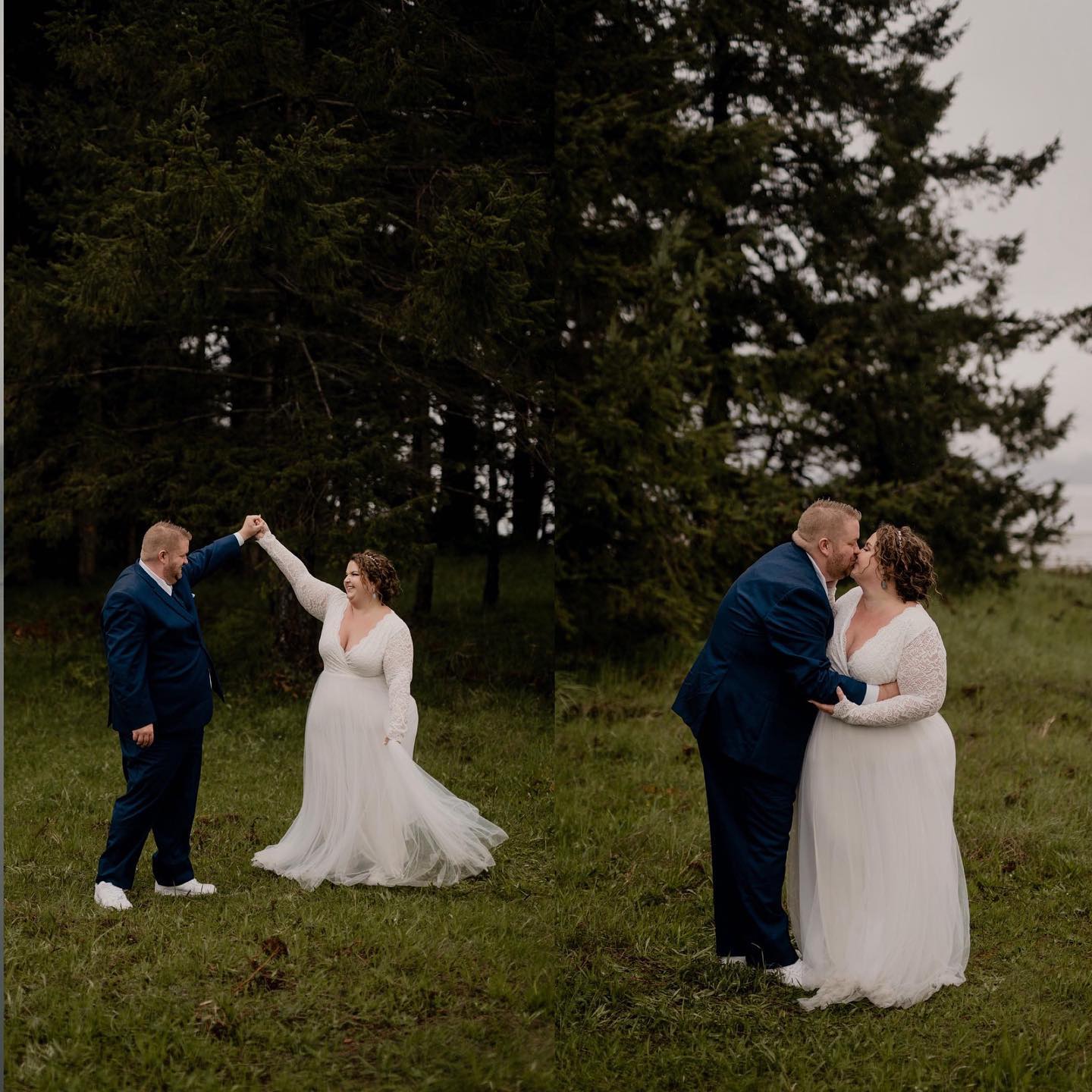 Curvy Ivory Wedding Dress #1125
