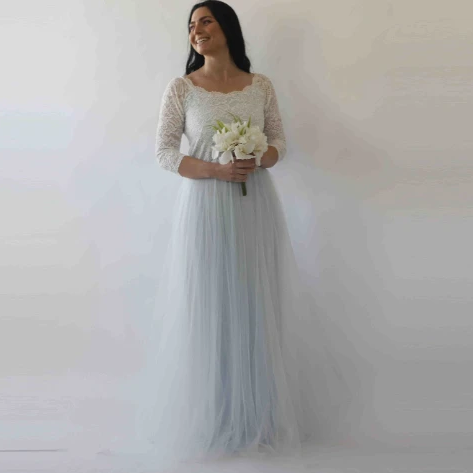 Curvy Two Colors Dress #1134