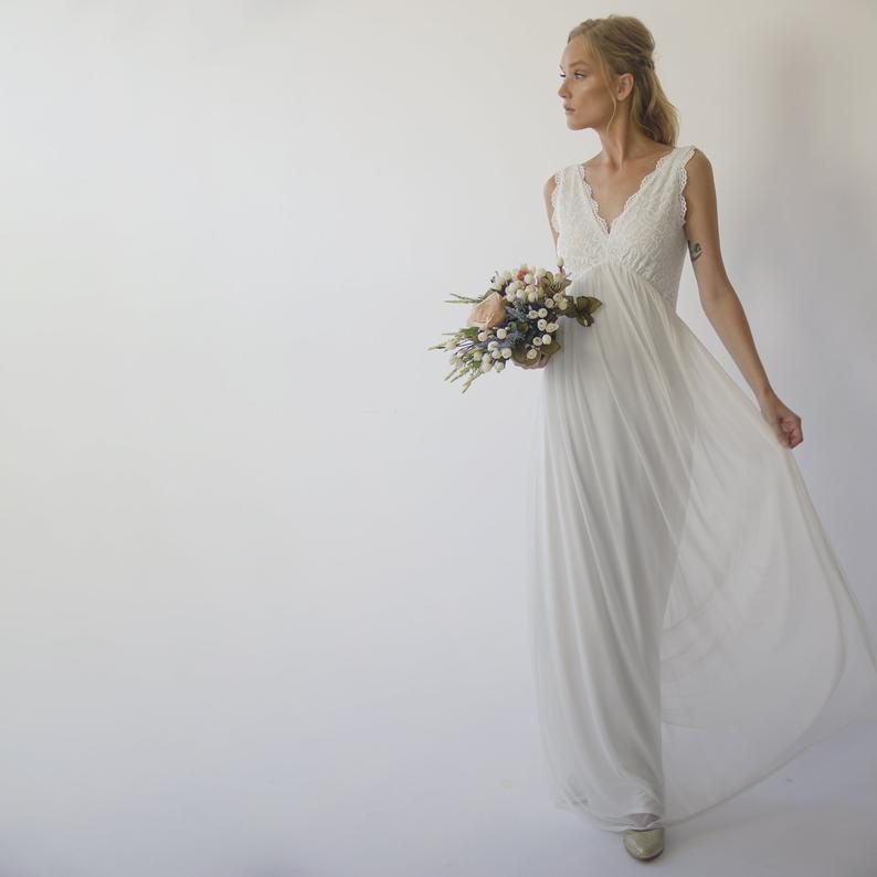 Open Back Wedding Dress