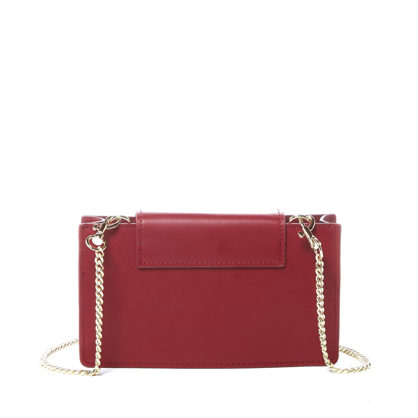 SUSU the Mary Small Crossbody Leather Wristlet Burgundy