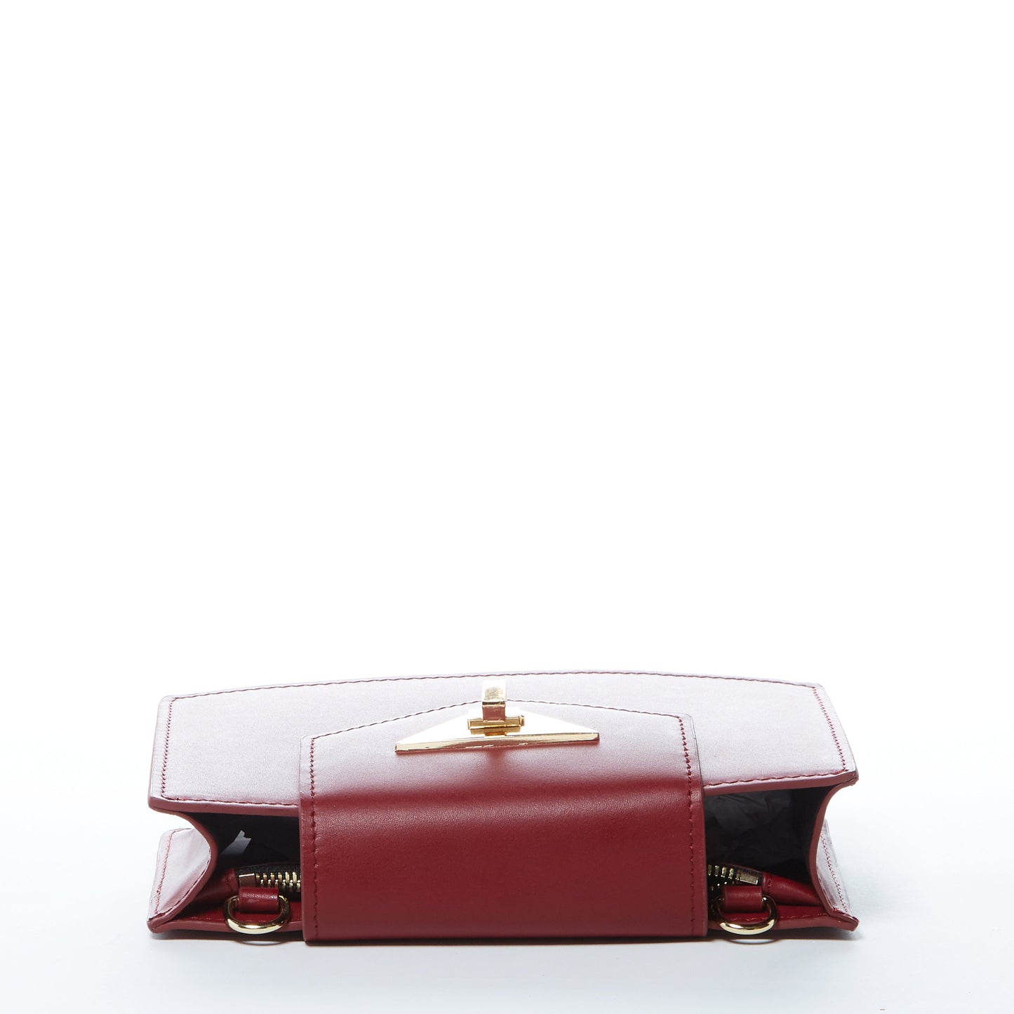 SUSU the Mary Small Crossbody Leather Wristlet Burgundy