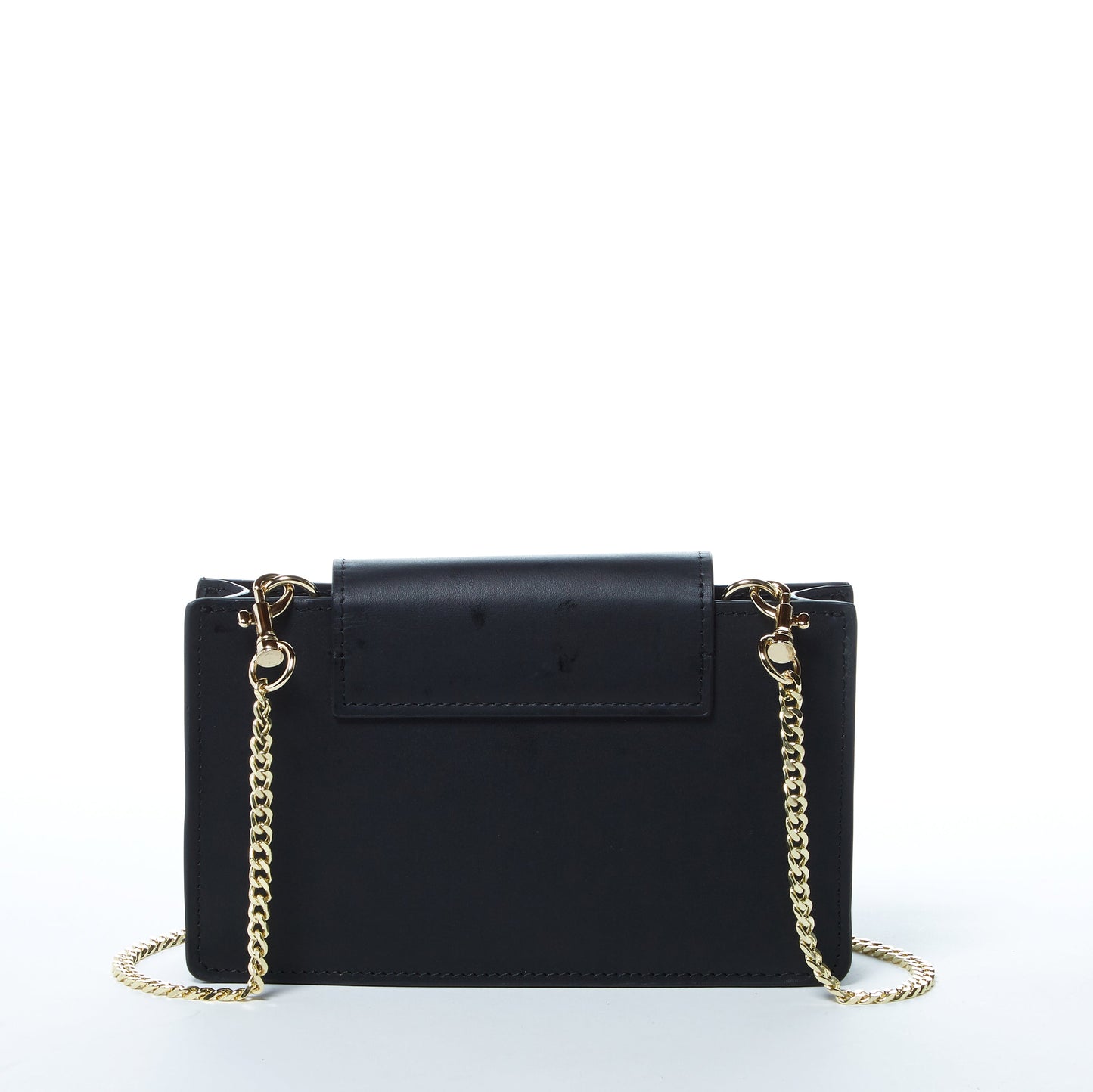 SUSU the Mary Black Small Crossbody Leather Wristlet