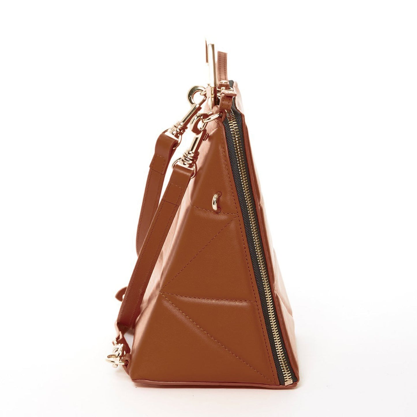 SUSU Brown Leather Backpack Purse for Women Unique Convertible Crossbody Bag